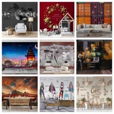 3D Oil Painting Shop Self-adhesive Wallpaper Removable Wallpaper Wall Mural