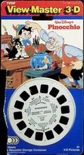 Walt Disney's Pinocchio 3d View-Master 3 Reel Packet