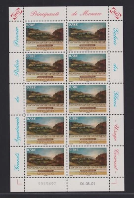 MONACO SERIE COMPLETEDE 3 MINI FEUILLES DE 10 TIMBRES NEUF** N°2331 à 2333 - Photo 1/3
