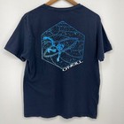 O'Neill T-Shirt Men's Size L Blue Standard Fit Double Sided Logo Beach