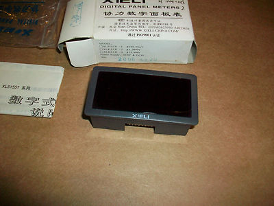 Xieli Digital Panel Meter XL5155T     5vdc Source  Temp Readout  -50c - 125c  