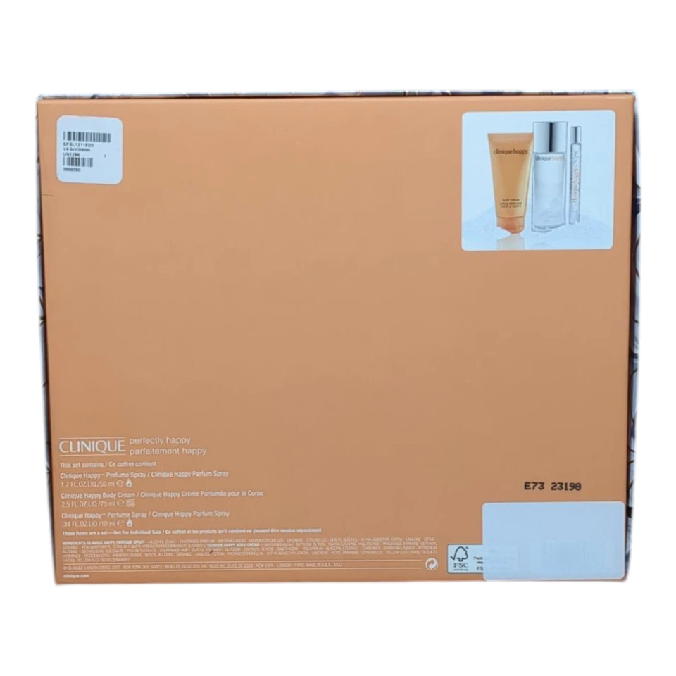 Conjunto de perfume e creme Clinique Perfectly Happy - Imagem 3 de 4