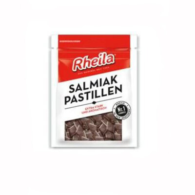 Rheila Salmiak Pastillen Extrastarke Pastillen Laktosefrei 90g