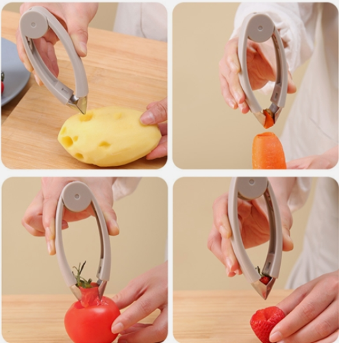 Kitchen Tool Remover Fruit Eye Peeler & Strawberry Huller & Pineapple Eye Gadget - Picture 6 of 7