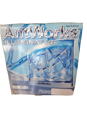 AntWorks Illuminated Space-Age Habitat For Ants - NEW OPEN BOX