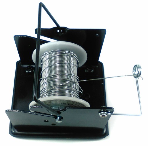 Solder Reel Dispenser Stand with Weighted Base, Holds up to 2 Pound Solder Spool - Picture 3 of 4