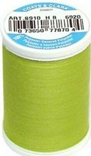 Coats  Clark  Dual Duty All Purpose Thread, 250 yd  S910-6920- Chartreuse 