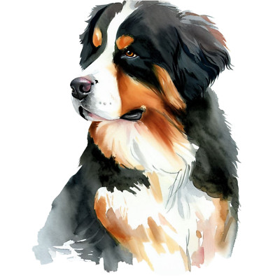 100x Bernese Mountain Dog car sticker 9x9 cm dogs sticker
