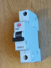 Wylex NSB32 MCB 32amp NSB32 RED CLIP - Tested  , SENT FAST 