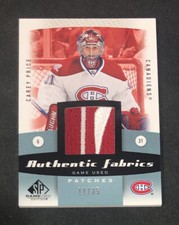 2010-11 SP Game Used Edition Authentic Fabrics /35 Carey Price #AF-CP