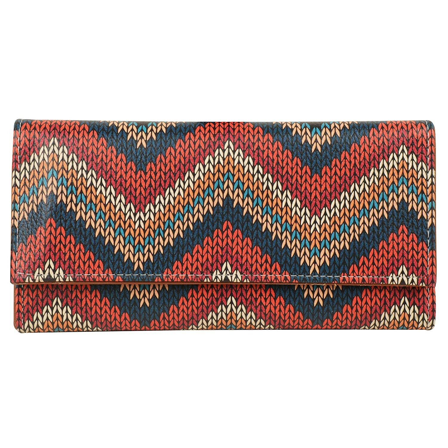 New Animer and price revision multicolor print textile Virginia Beach Mall women faux wallet leather