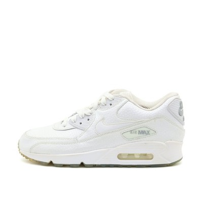 Nike Damen Air Max 90 Sneaker Weiß Leder/Mesh Low-Top Air-ämpfung EU 41