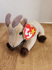 TY Beanie Baby GOATEE - Mountain Goat 1998 RARE Retired With Tags Free Shipping