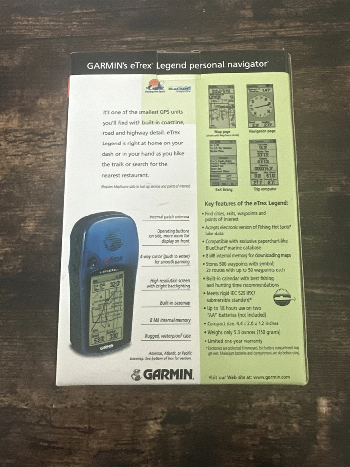 Garmin eTrex Legend GPS Handheld Personal Navigator - Image 2 of 2