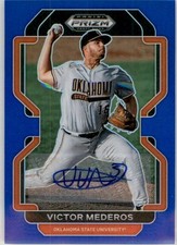 2022 Panini Prizm Draft Picks Baseball BLUE Autograph Cards Pick From List