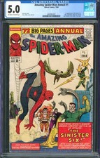 Amazing Spider-Man Annual #1 CGC 5.0 Marvel Comics 1964 1st App of Sinister Six
