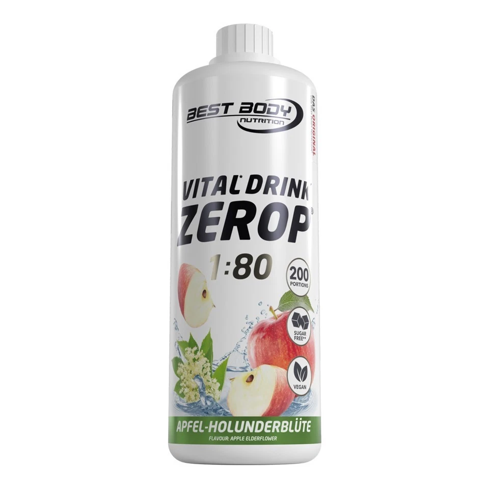 Best Body Nutrition Low Carb Vital Drink  2 x 1 L Mineraldrink Sirup  12,50€/Ltr - Bild 4 von 4