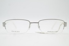 Gucci GG 2714 Silver White Green Red Half-Rim Eyeglass Frame New