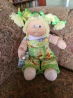 Cabbage Patch Kid, KT Factory Girl With Blue Eyes, Adorable!