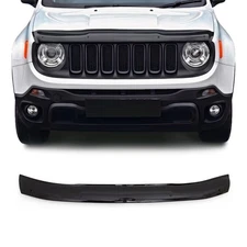 Front Bug Shield Hood Deflector Guard for Jeep Renegade 2015-2023 Black Smoke