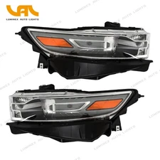 New Left+Right For Ford Taurus 2013-2014 Halogen W/Gray Projector Headlight H1R2