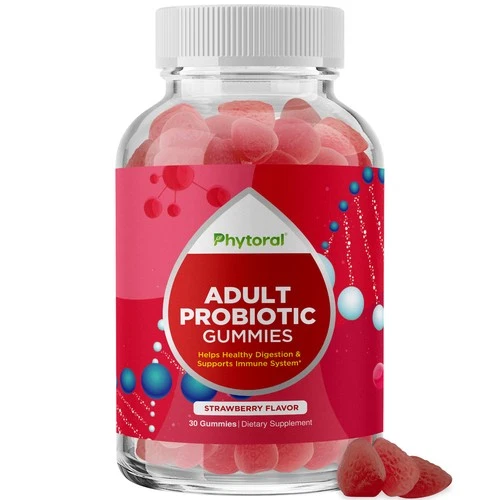 Healthy Gut Probiotic Gummies for Adults Organic Probiotics for Gut Health 30ct