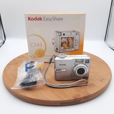 Kodak EasyShare C743 Digital Camera Silver 7.1MP Point Shoot w/ AV Cables Box