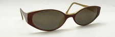 Vintage Emporio Armani 587 326 Brown Oval Sunglasses FRAMES ONLY Italy