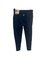 New Reebok Womens Leggings High Waist Tight Fit Ankle Length cotton Size XS Navy