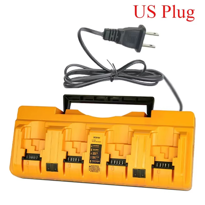 Caricabatterie Litio 4 Porte DCB104 per Dewalt 12V-18V 3A Stazione