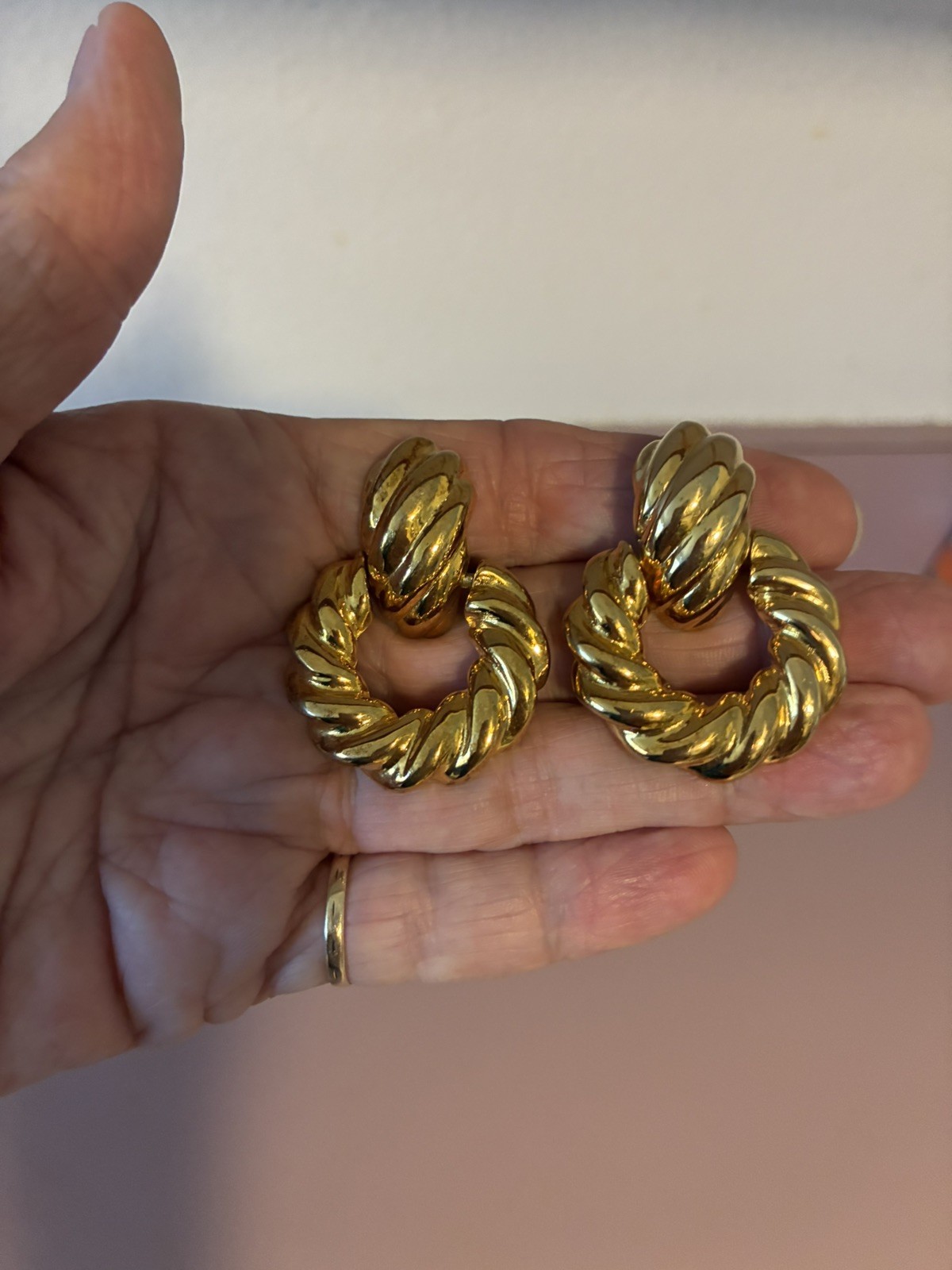 Kenneth Jay Lane 1980's classic twisted doorknock… - image 8