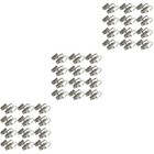 3 Sätze 50 stücke Edelstahl Vorhanghaken Vorhangclips (Stahlfarbe)