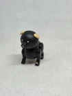 Vintage Fisher Price little people BLACK pig white ears for farm Hex Screw