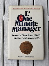 L'One minute manager 2ªEd. 1983 copertina rigida usato ottimo Kenneth Blanchard 