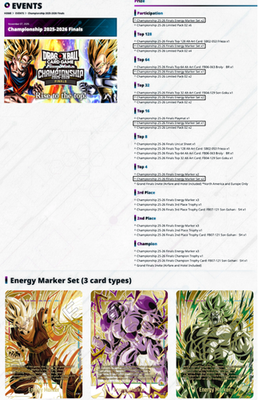 Broly E-103 Energy Marker Card Dragon Ball Fusion World