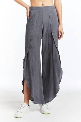 Drew Whitney Wide-Leg Pant Steel
