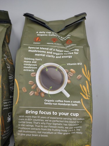 Lotto di 2 quattro caffè Sigmatic The Last of Us biologico High Caf ~ 10 oz ~ scadenza 3/27 - Foto 10 di 12