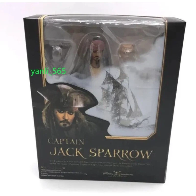 Boneco de ação Capitão Jack Sparrow Piratas do Caribe brinquedo da moda presente 15cm - Imagem 3 de 4