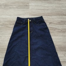 Dazy Damen Jeansrock Denim blau Midi A-Linie ...
