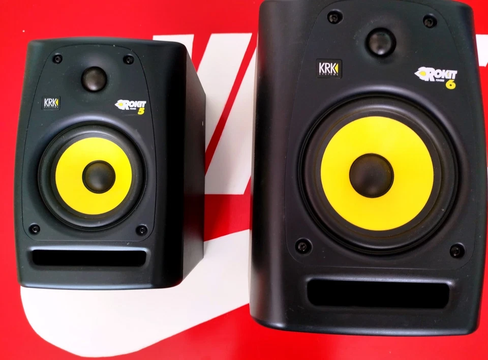 KRK Rokit RPG2 5 + 6 Aktiv Studio Monitore Paar Lautsprecher, Top Zustand  - Bild 3 von 3