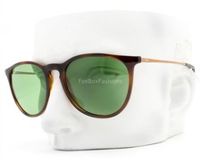 Ray-Ban Erika Sunglasses Shiny Brown Havana on Rose Gold RB 4171 6393/2 w/case