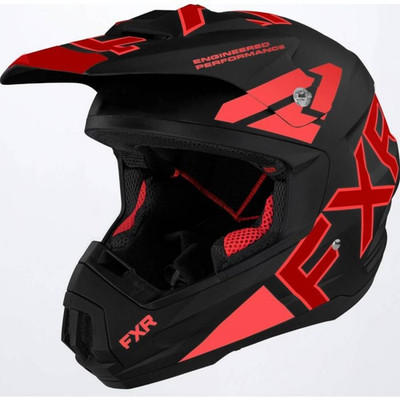 FXR Adult's Torque Team Motorcycle Helmet Black/Red Size Medium-220620-1020-10