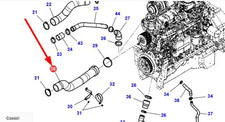 Massey Feguson MF 7719 Dyna-6 7726 Dyna-VT Valtra T Series Air Intake Hose