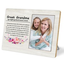 Great Grandma Picture Frame Gift, Family Photo Frame for Grandmother with Gra...