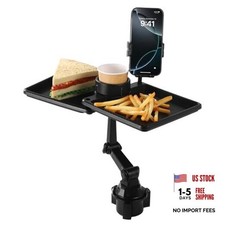 360  Car Food Tray - Car Cup Holder Tray - Detachable Cup Holder Tray for Car