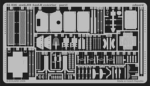 Eduard Accessories 35836 - 1:35 Stug.III Ausf.B Exterior for Tamiya Kit - Etch