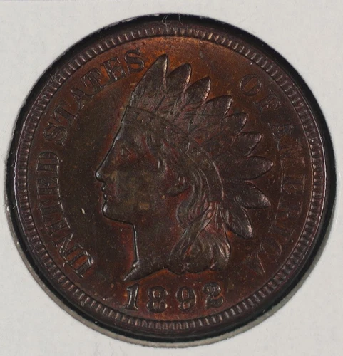 Indian Head Cent. 1892 Choice Extra Fine. Lot # 9061-360-160