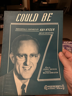 M  Could Be  Sheet Music 1938 JOHNNY MERCER (Kay Kyser Cover)
