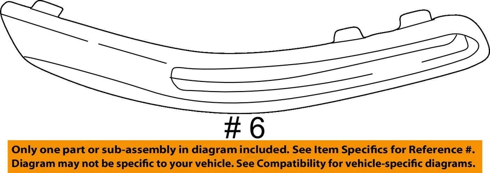 SE ADAPTA A CHEVROLET VENTURE MOLDING RR BPR FASCIA L.H. 1997-2005 10339932 - NUEVO OEM Foto 4 de 4