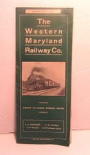 Western Maryland Ry 1911 Public Timetable